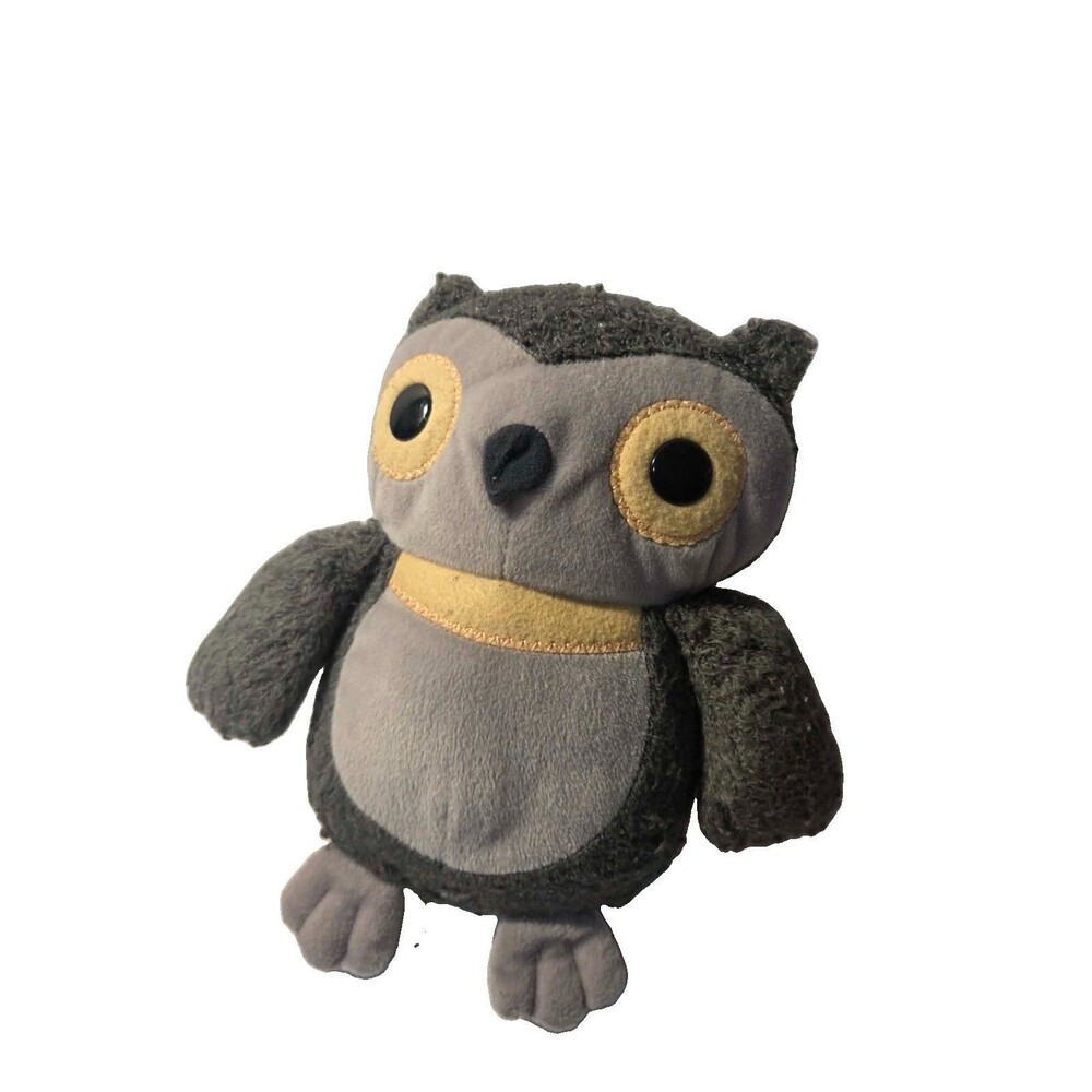 Kohl's Aesops Fables Gray Owl Plush Stuffed Animal  9" Bird Hootie USED